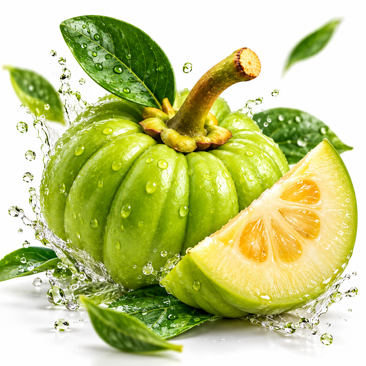 Fresh brindle berry fruit with leaves